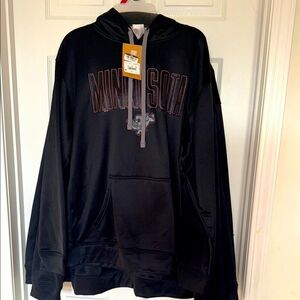 Rivalry threads Men’s Minnesota Black Hoodie with KANGROO pockets M 38/40 NWT